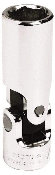 Proto - 9/16", 3/8" Drive, Deep Hand Socket - 6 Points, 2-3/8" OAL, Alloy Steel, Chrome Finish - Apex Tool & Supply