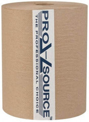 PRO-SOURCE - Hard Roll of 1 Ply Natural Paper Towels - 10" Wide, 600' Roll Length - Apex Tool & Supply