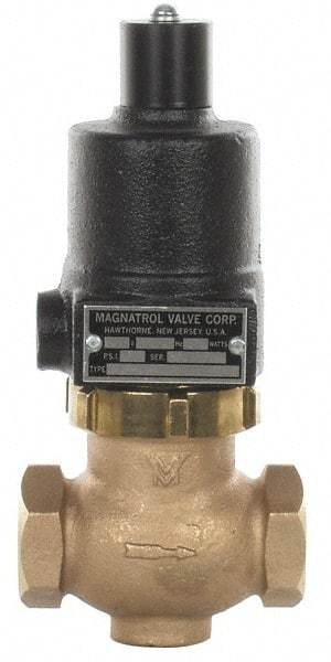 Magnatrol Valve - 1" Port, 2 Way, Bronze Solenoid Valve - Normally Open - Apex Tool & Supply