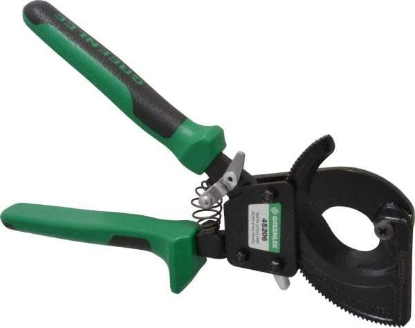 Greenlee - 10" OAL, 1-3/8" Capacity, Cable Cutter - Molded Plastic Handle - Apex Tool & Supply