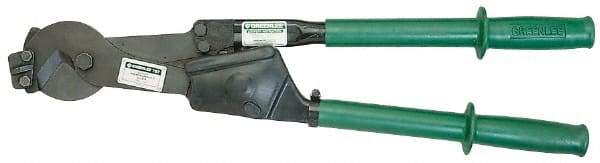 Greenlee - 29-1/4" OAL, 1/2" Capacity, Cable Cutter - Rubber Handle - Apex Tool & Supply