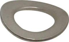 Value Collection - M8 Screw, 8.4mm ID x 15mm OD, Grade 18-8 Stainless Steel Wave Disc Spring - 0.8mm Thick, 3mm Overall Height - Apex Tool & Supply