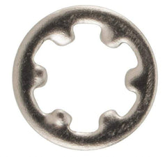 Value Collection - M25 Screw, 2.7mm ID, Stainless Steel Internal Tooth Lock Washer - 5.5mm OD, Uncoated, Grade 18-8 & Austenitic A2 - Apex Tool & Supply