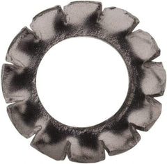 Value Collection - M5 Screw, 5.3mm ID, Stainless Steel External Tooth Lock Washer - 10mm OD, Uncoated, Grade 316 & Austenitic A4 - Apex Tool & Supply