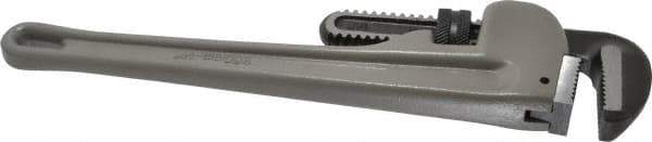 Value Collection - 14" Aluminum Straight Pipe Wrench - 2" Pipe Capacity - Apex Tool & Supply