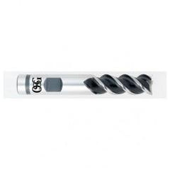 5/16" Dia. - 2-1/2" OAL - Bright VC10-50° Helix - Square End SE EM - 3 FL - Apex Tool & Supply
