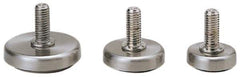 Sugatsune - 3/8-16 Bolt Thread, Stud Mount Leveling Pad & Mount - 176 Max Lb Capacity, 1-37/64" Base Diam - Apex Tool & Supply