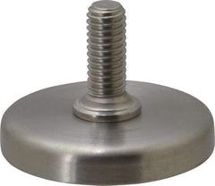 Sugatsune - 3/8-16 Bolt Thread, Stud Mount Leveling Pad & Mount - 792 Max Lb Capacity, 1-31/32" Base Diam - Apex Tool & Supply