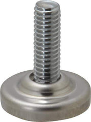 Sugatsune - 3/8-16 Bolt Thread, Stud Mount Leveling Pad & Mount - 352 Max Lb Capacity, 1-17/64" Base Diam - Apex Tool & Supply
