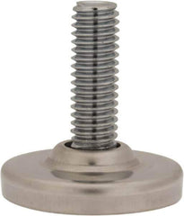 Sugatsune - 3/8-16 Bolt Thread, Stud Mount Leveling Pad & Mount - 352 Max Lb Capacity, 1-27/64" Base Diam - Apex Tool & Supply