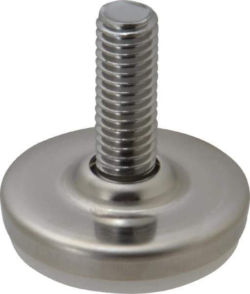 Sugatsune - 1/2-12 Bolt Thread, Stud Mount Leveling Pad & Mount - 352 Max Lb Capacity, 1-31/32" Base Diam - Apex Tool & Supply