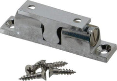 Sugatsune - 2-3/4" Long x 0.51" Wide x 0.91" High, Zinc Alloy Tension Catch - Chrome Plated, 3.3(7.2) N/Lb Pull Force, 4.3(9.4) N/Lb Push Force, 1-21/32" Long Strike, 13/32" Wide Strike - Apex Tool & Supply