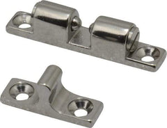 Sugatsune - 1.67" Long x 0.31" Wide x 0.54" High, Stainless Steel Tension Catch - Polished Stainless Steel Finish, 1.3(2.9) N/Lb Pull Force, 2.0(4.4) N/Lb Push Force, 7/16" Long Strike, 19/64" Wide Strike - Apex Tool & Supply
