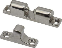Sugatsune - 2-3/4" Long x 0.51" Wide x 0.91" High, Stainless Steel Tension Catch - Polished Stainless Steel Finish, 3.9(8.5) N/Lb Pull Force, 5.7(12.5) N/Lb Push Force, 1-21/32" Long Strike, 13/32" Wide Strike - Apex Tool & Supply