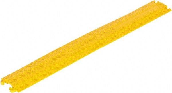 Vestil - 40" Long x 5-1/2" Wide x 3/4" High, Rubber Ramp Cable Guard - 2,200 Lb Load Limit - Apex Tool & Supply