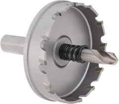 Hougen - 2-1/2" Diam, 1/8" Cutting Depth, Hole Saw - Carbide-Tipped Saw, Toothed Edge - Apex Tool & Supply