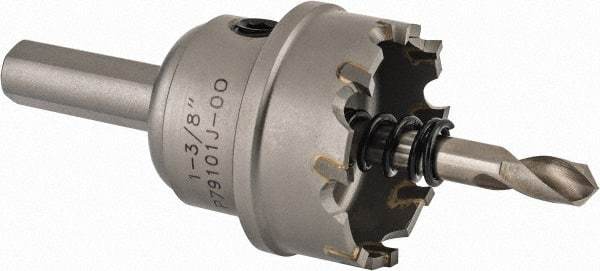 Hougen - 1-3/8" Diam, 1/8" Cutting Depth, Hole Saw - Carbide-Tipped Saw, Toothed Edge - Apex Tool & Supply