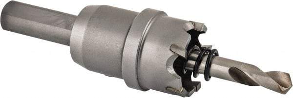 Hougen - 7/8" Diam, 1/8" Cutting Depth, Hole Saw - Carbide-Tipped Saw, Toothed Edge - Apex Tool & Supply