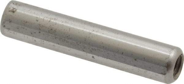 Gibraltar - 5/16" Diam x 1-1/2" Pin Length C-1215 Case Hardened Steel Pull Out Dowel Pin - 1 Beveled & 1 Threaded End - Apex Tool & Supply