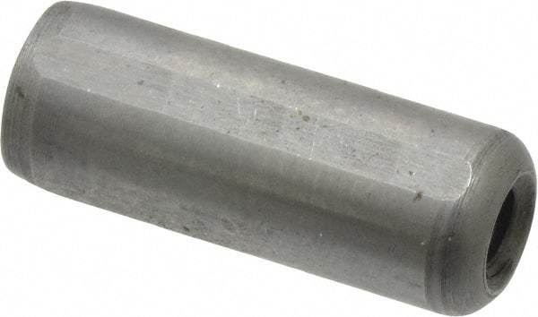 Gibraltar - 3/8" Diam x 1" Pin Length C-1215 Case Hardened Steel Pull Out Dowel Pin - 1 Beveled & 1 Threaded End - Apex Tool & Supply