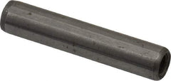 Gibraltar - 1/4" Diam x 1-1/4" Pin Length C-1215 Case Hardened Steel Pull Out Dowel Pin - 1 Beveled & 1 Threaded End - Apex Tool & Supply
