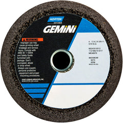 4″ / 3″ × 2″ × 5/8″-11 Gemini Snagging Wheel Type 11 Flaring Cup 16 Grit Aluminum Oxide - Apex Tool & Supply