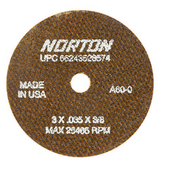 3 x .060 × 1/4″ OBNA2 Small Diameter Cut-Off Wheel <=3″ 23A 60 O BNA2 Type 01/41 - Apex Tool & Supply