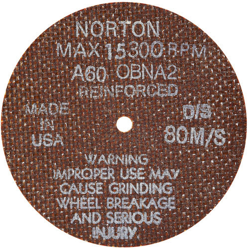 4″ × 0.035″ × 1/4″ Small Diameter Cut-Off Wheel Type 01 Straight 60 Grit Aluminum Oxide - Apex Tool & Supply