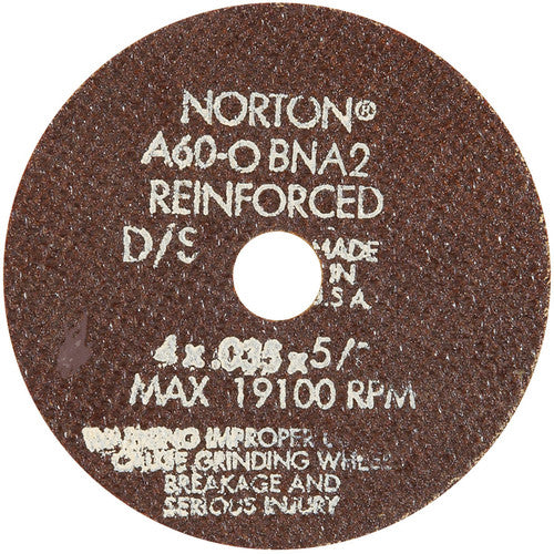 4″ × 0.035″ × 3/4″ Small Diameter Cut-Off Wheel Type 01 Straight 60 Grit Aluminum Oxide - Apex Tool & Supply