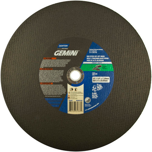 14″ × 1/8″ × 1″ Concrete HD High Speed Cut-Off Wheel Type 01 Straight 24 Grit - Apex Tool & Supply
