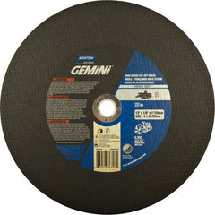 12″ × 1/8″ × 1″ Metal HD High Speed Cut-Off Wheel Type 01 Straight 24 Grit Aluminum Oxide - Apex Tool & Supply