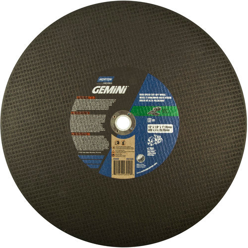 14″ × 1/8″ × 1″ Concrete High Speed Cut-Off Wheel Type 01 Straight Silicon Carbide - Apex Tool & Supply