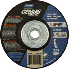 ‎5″ × 3/32″ × 5/8″-11 Gemini Non-Woven Depressed Center Wheel Type 27 24 Grit - Apex Tool & Supply