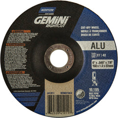 6″ × 0.045″ × 7/8″ Gemini Non-Woven Depressed Center Wheel Type 27 24 Grit - Apex Tool & Supply