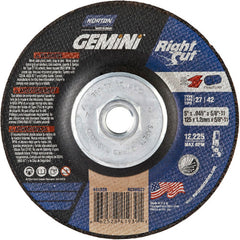 ‎5″ × 0.045″ × 5/8″-11 Gemini Non-Woven Depressed Center Wheel Type 27 24 Grit - Apex Tool & Supply