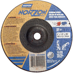 4″ × 1/8″ × 3/8″ NorZon Plus Non-Woven Depressed Center Wheel Type 27 - Apex Tool & Supply