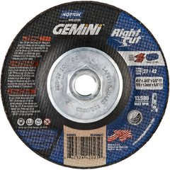 ‎4-1/2 x .045 × 5/8 - 11″ Gemini RightCut Cutting Wheel A 24 T BDA3 Type 27/42 - Apex Tool & Supply