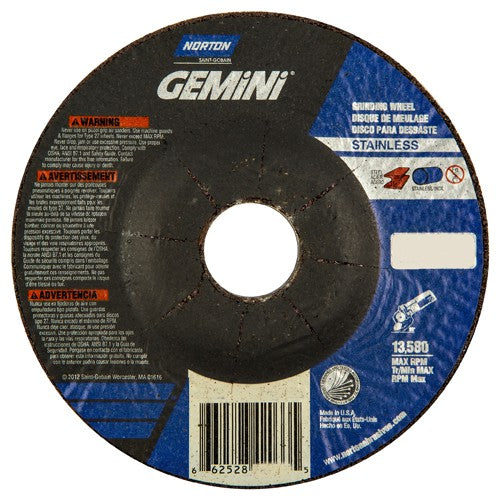 ‎4-1/2″ × 1/4″ × 7/8″ Gemini Non-Woven Depressed Center Wheel Type 27 30 Grit - Apex Tool & Supply