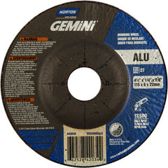 ‎4-1/2″ × 1/4″ × 7/8″ Gemini Non-Woven Depressed Center Wheel Type 27 - Apex Tool & Supply