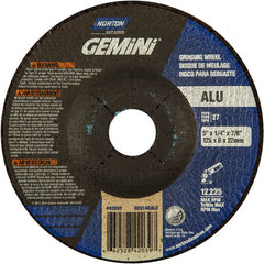 5″ × 1/4″ × 7/8″ Gemini Non-Woven Depressed Center Wheel Type 27 46 Grit Aluminum Oxide - Apex Tool & Supply