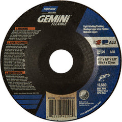 ‎4-1/2″ × 1/8″ × 7/8 ″ Gemini Non-Woven Depressed Center Wheel Type 29 36 Grit - Apex Tool & Supply
