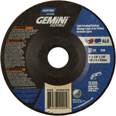 5″ × 1/8″ × 7/8 ″ Gemini Non-Woven Depressed Center Wheel Type 29 36 Grit - Apex Tool & Supply