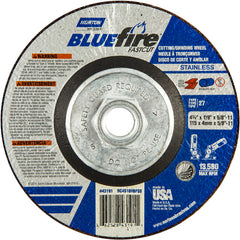 ‎4-1/2″ × 1/8″ × 5/8″ BlueFire Non-Woven Depressed Center Wheel Type 27 - Apex Tool & Supply