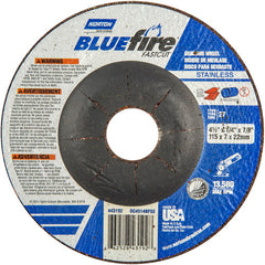 ‎4-1/2″ × 1/4″ × 7/8″ BlueFire Non-Woven Depressed Center Wheel Type 27 - Apex Tool & Supply