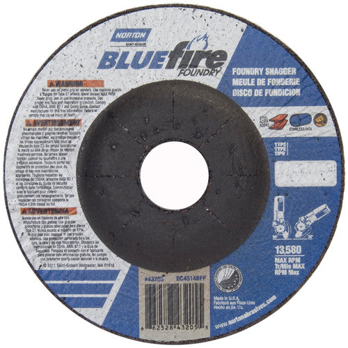 ‎4-1/2″ × 1/4″ × 7/8″ BlueFire Non-Woven Depressed Center Wheel Type 27 - Apex Tool & Supply