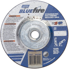 ‎4-1/2 × 1/8 × 5/8 - 11″ BlueFire Grinding Wheel ZA 30 U Type 27 - Apex Tool & Supply