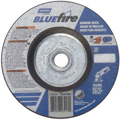 ‎4-1/2 × 1/4 × 5/8 - 11″ BlueFire Grinding Wheel ZA 24 S Type 27 - Apex Tool & Supply