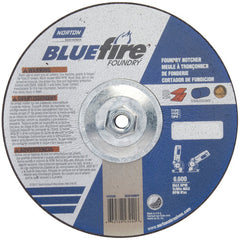 9″ × 1/8″ × 5/8″ BlueFire Non-Woven Depressed Center Wheel Type 27 Zirconia Alumina / Aluminum Oxide - Apex Tool & Supply