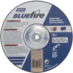 ‎9 × 1/4 × 5/8 - 11″ BlueFire Grinding Wheel ZA 24 S Type 27 - Apex Tool & Supply