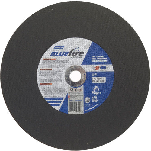 14″ × 7/64″ × 1″ BlueFire Chopsaw Cut-Off Wheel Type 01 Straight Zirconia Alumina/Aluminum Oxide - Apex Tool & Supply